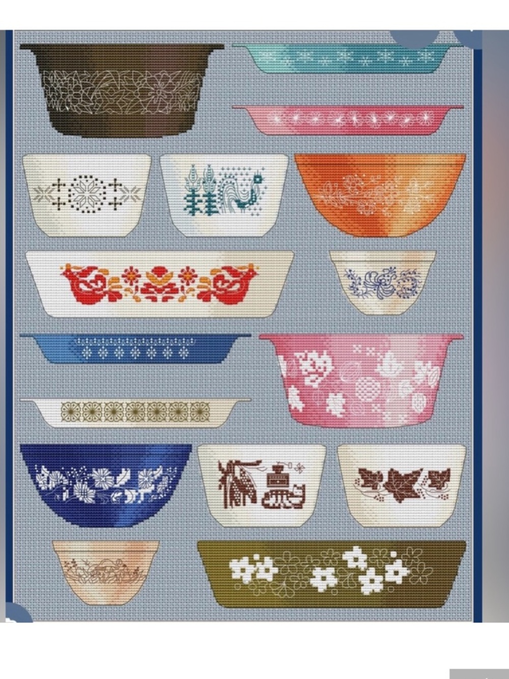 Pyrex Nesting Mixing Bowl. Spring Blossom 1970s #443 - Picture 16 of 16